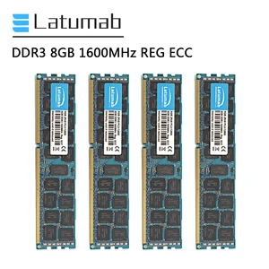 latumab ddr3 8gb 16gb 32gb 1600mhz reg ecc server memory pc3 12800 240 pins registered ecc memoria ram ddr3 memory module free global shipping