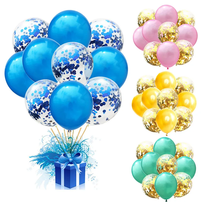 10 шт 12 дюймов конфетти воздушные шары с латексной Balony украшения День рождения