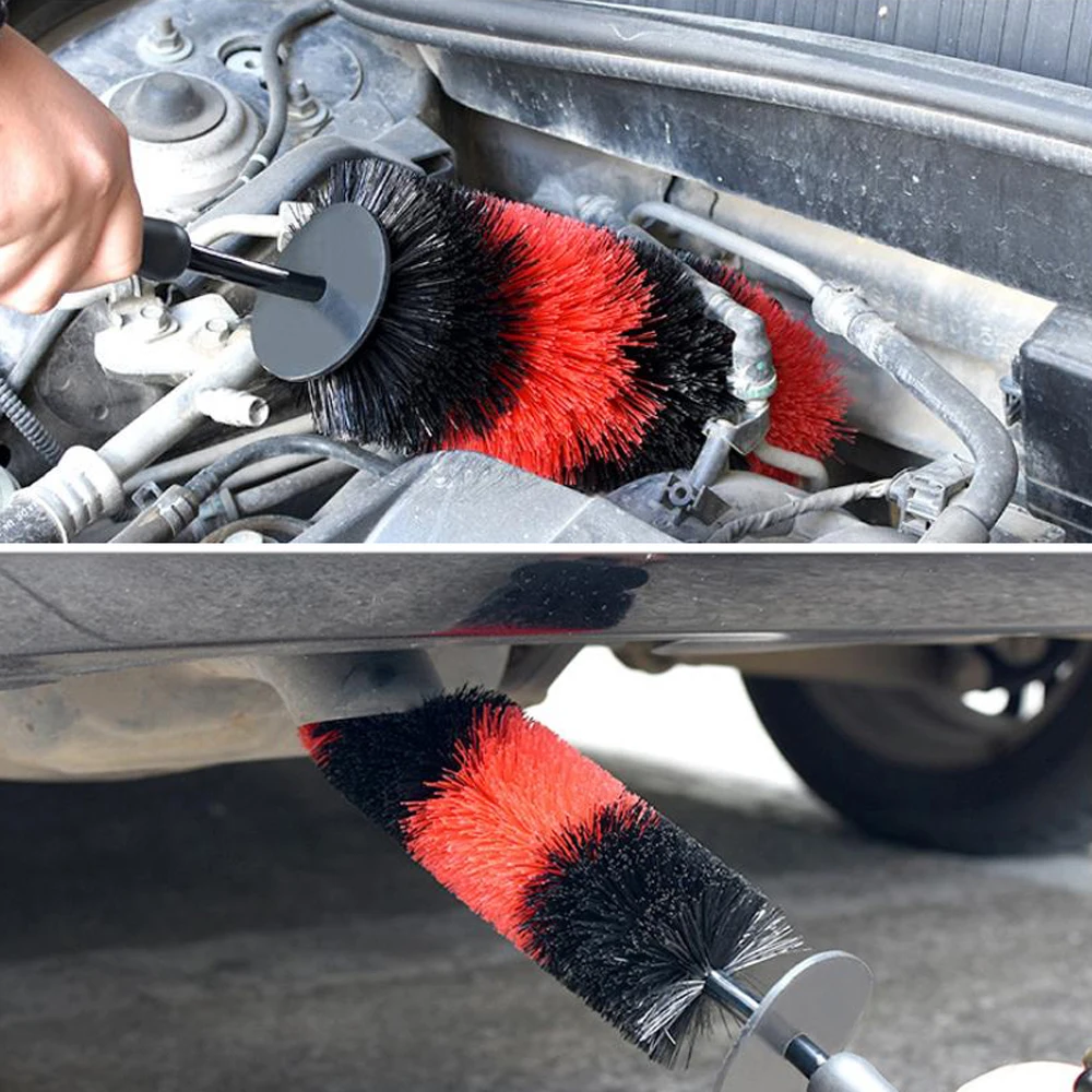 360 ° щетка для очистки обода колеса длинная мягкая щетиная автомобиля детали шины