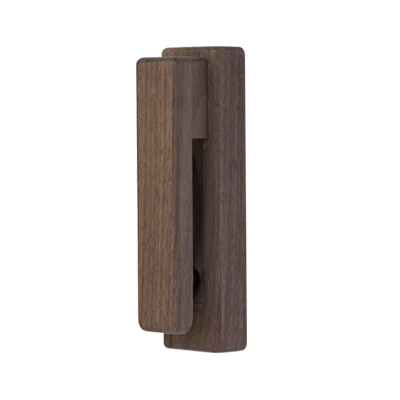 Walnut Креативный настенный крючок из натурального дерева, вешалки для полотенец, крючок для ванной комнаты, туалетной стены, крючок для полотенец, полотенцесушитель - Цвет: Walnut