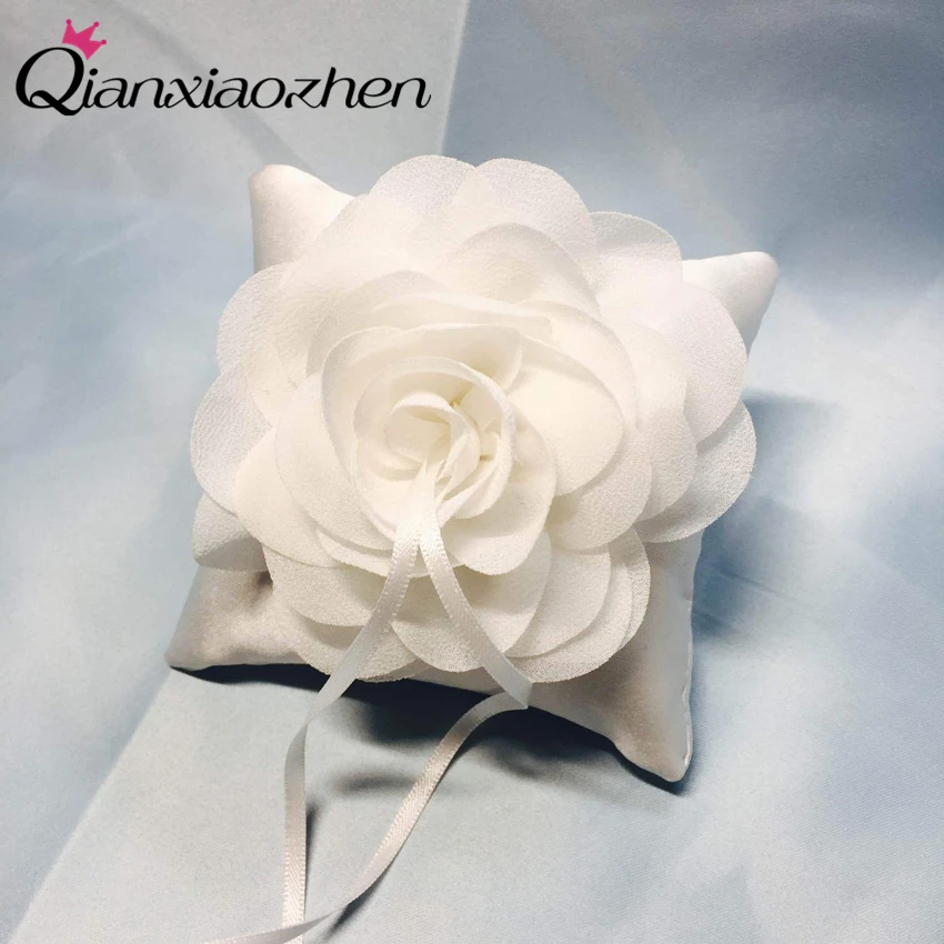 Qianxiaozhen Цветок обручальное кольцо Подушка кольцо держатель обручальное свадебное украшение для мероприятий и вечеринок много цветов