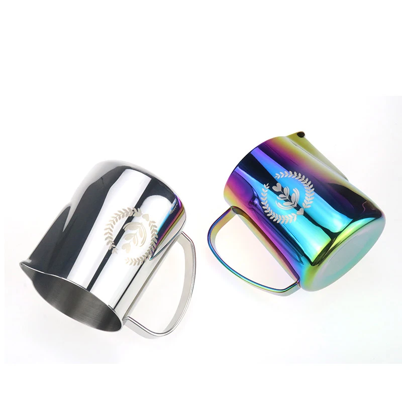 600 мл эспрессо Нержавеющая сталь кувшин для вспенивания вытягивающийся цветок