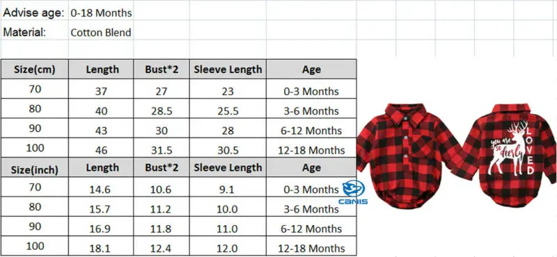 

Xmas Newborn Baby Girl Boy Plaid Check Romper Bodysuit Outfits Christmas Clothes