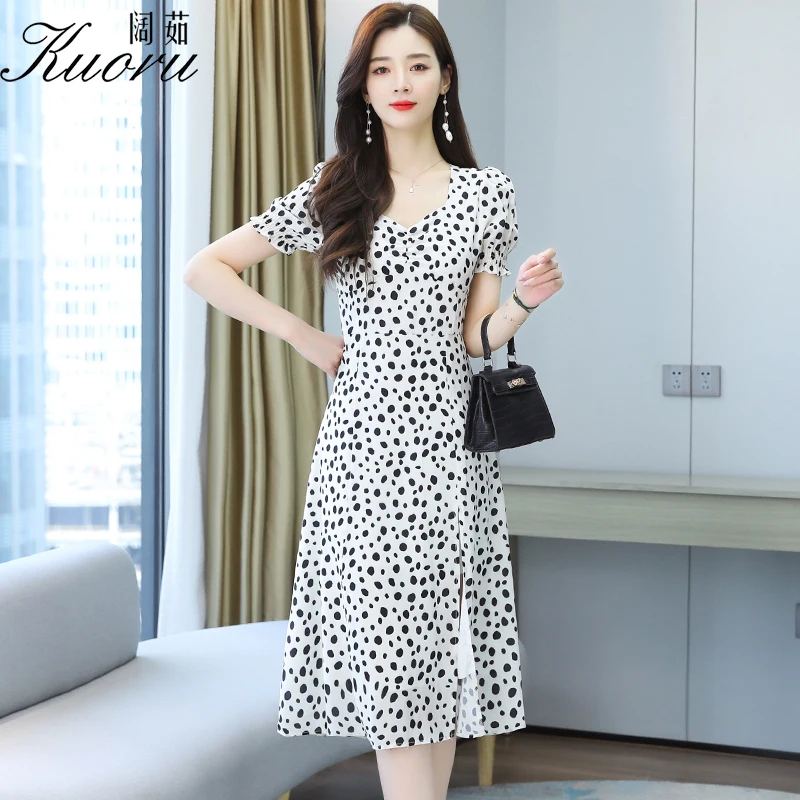 

White Chiffon Sexy Dress Vestido Midi Dresses For Women 2021 Vintage Summer Robe Plage Slit Sukienka Short Sleeve Mini Vestidos