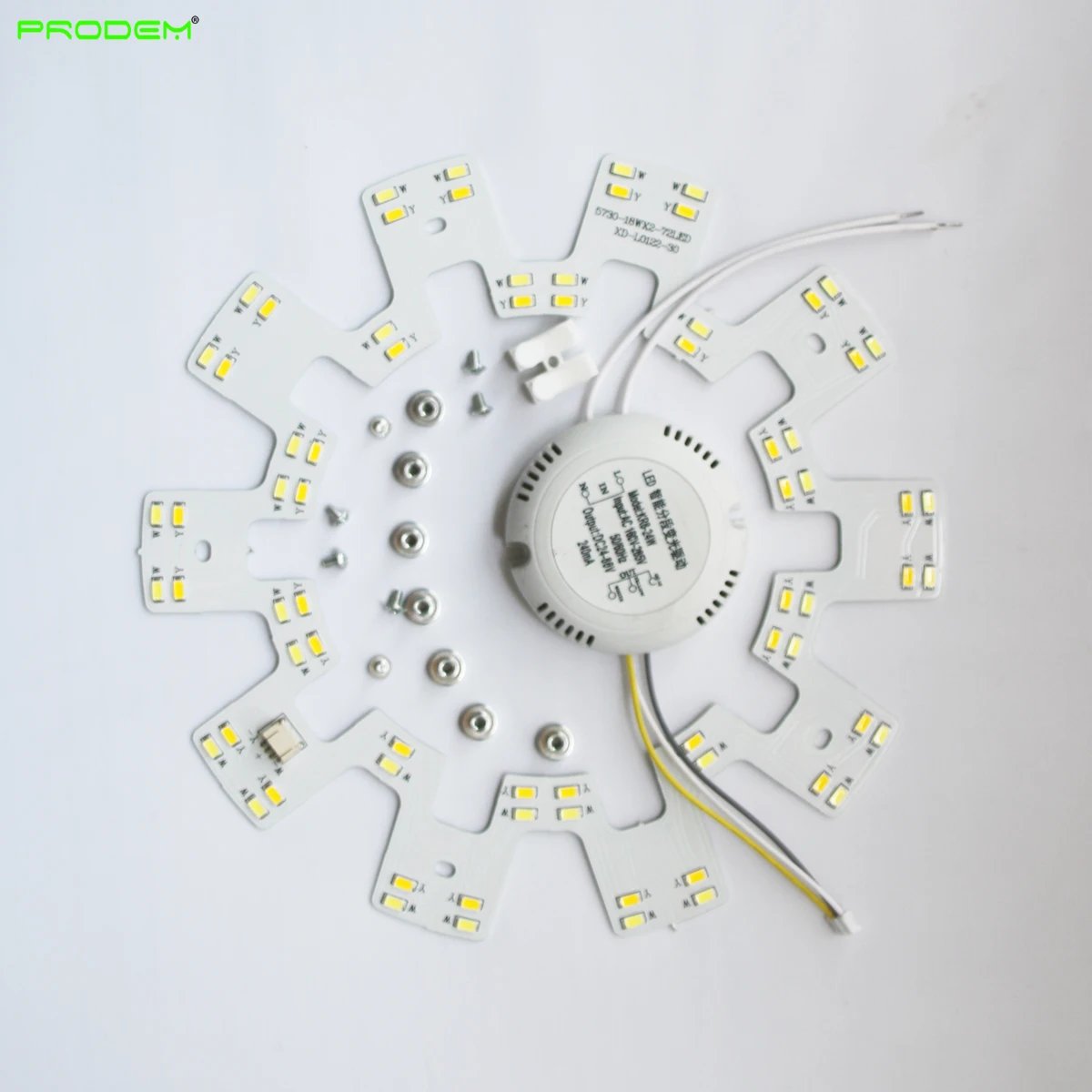 Новая круглая 72 светодиодный ная 18 Вт Светодиодная плата печатная двухцветная