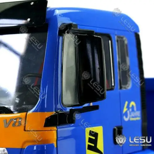 LESU MAN TGS 3 оси Трёхстороннее направление 6x6 самосвал 1/14 RC гидравлическая модель