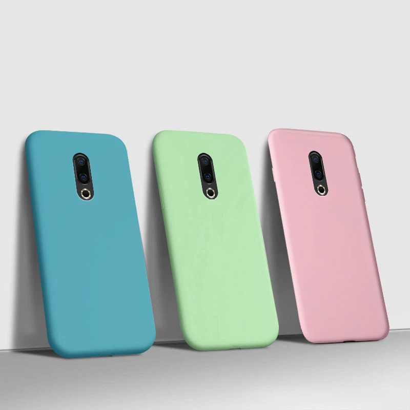 Чехол для meizu 16th plus Матовый жидкий Мягкий силиконовый чехол телефона Meizu 16 th M892Q