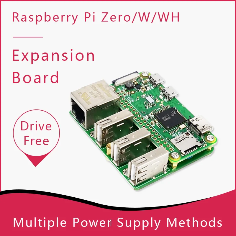 Placa de Expansão Raspberry pi Zero com Caixa de Metal Módulo de Comunicação 4g por Usb e Ethernet Acessórios p/ quadro de demonstração