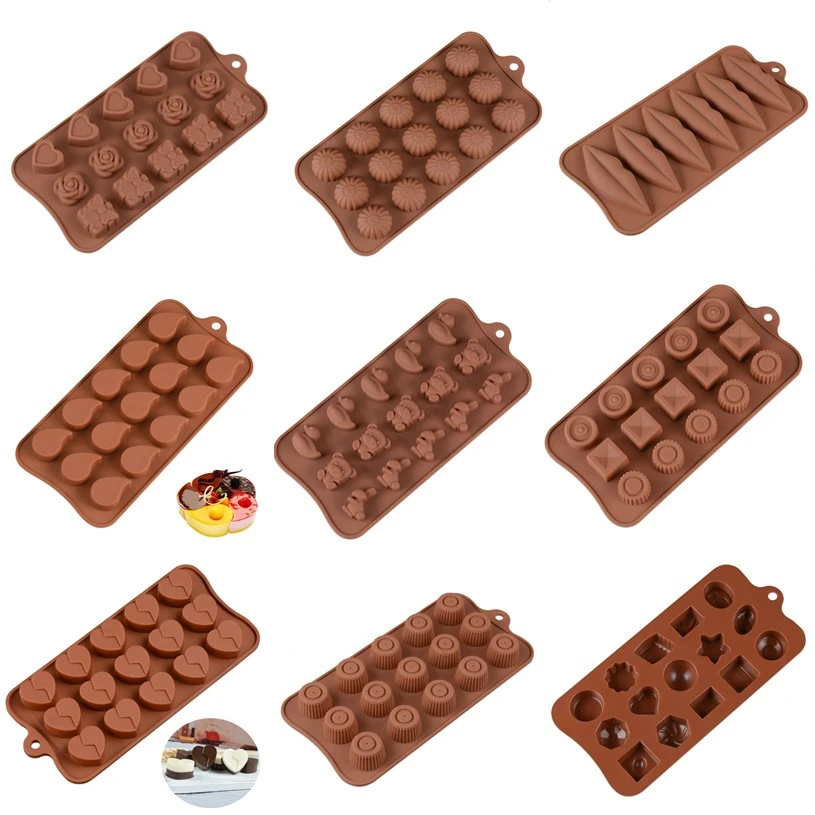 Форма для шоколада в форме сердца короны роз пресс-форма льда лоток силиконовые