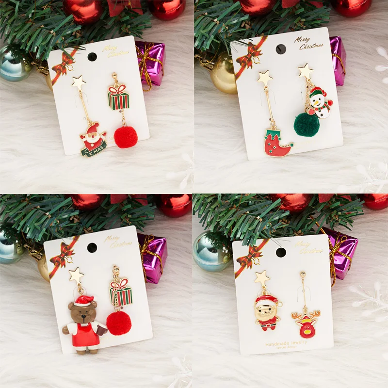 Новинка рождественские аксессуары для женщин ботинки в виде трости снеговика