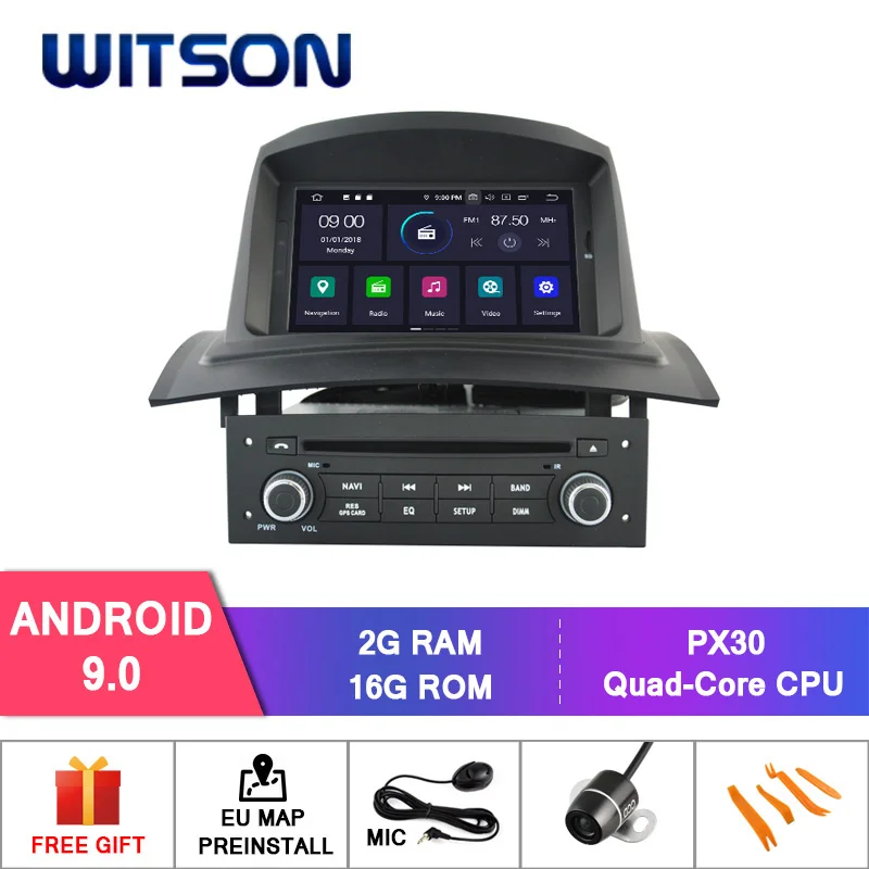 PX30 Android 9.0 WITSON Android 9,0 ips HD экран для RENAULT MEGANE II автомобильный DVD gps радио 4 ГБ ОЗУ+ 64 Гб флэш 8 Восьмиядерный+ DVR/wifi+ DSP+ DAB+ OBD - Цвет: PX30 Android 9.0