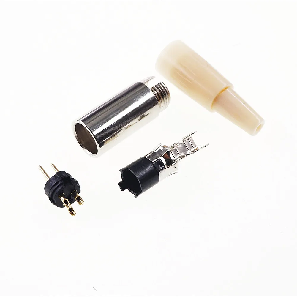 Hight End слоновой кости Mini XLR 3 Pin аудио кабель Разъем штекер Женский положения