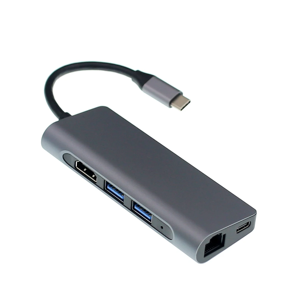 Pingle 7 в 1 USB3.0 концентратор USB-C HDMI 4K гигабитный Ethernet Rj45 адаптер USB SD/TF кардридер для MacBook Pro iPad type-C концентратор Hdmi
