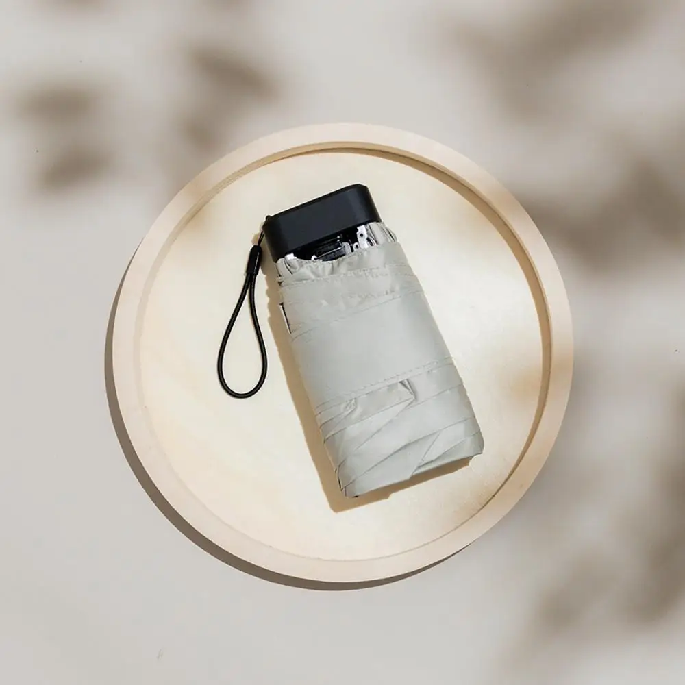 Offerte Mini Ombrello Protezione UV 210g Ombrelli Tascabili Pieghevoli Ultraleggeri Pioggia Donna Antivento 6 Nervature Ombrello Parasole Trasparente