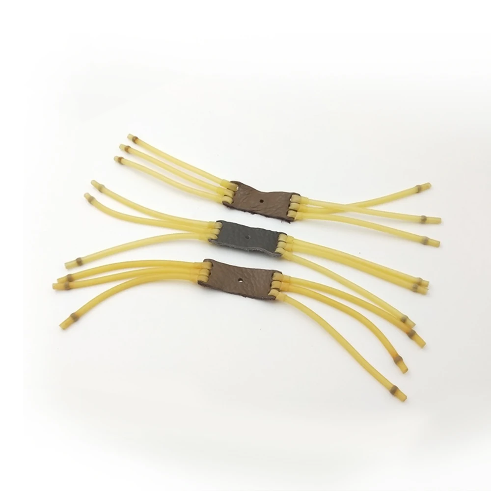 Рогатка замена кольца из белого золота с тяжелой тянуть натуральный ремешок