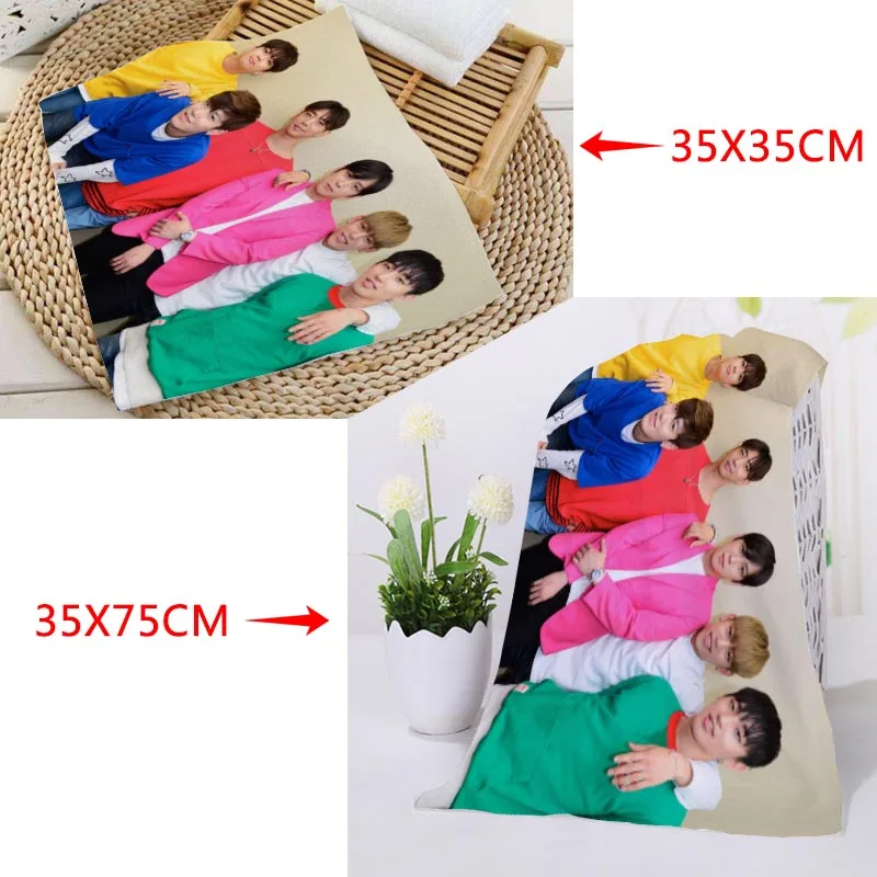 Hot Custom B.A.P полотенце для лица с рисунком ткань из микрофибры квадратный размер 35x35