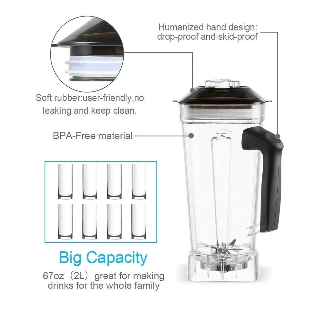 

Haishang Gemat 2 liter types of multi ice smart chopper food blender