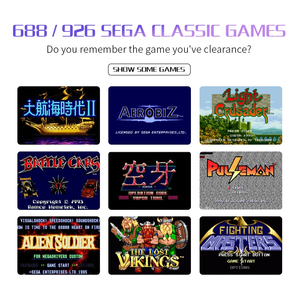 16-битная Беспроводная Ретро игровая консоль MD для Sega Genesis Game Stick HDMI-совместима с