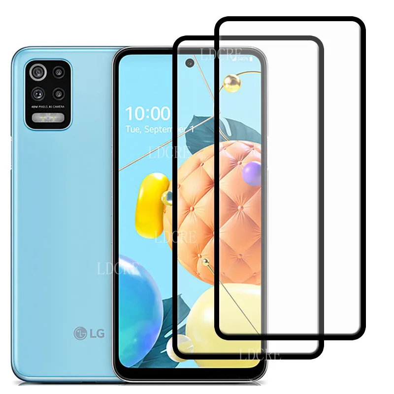 

2pcs Screen Protector For LG K62 Glass For LG K62 Protective Full Cover Tempered Glass For LG Q92 Q52 K71 K22 K42 K52 K62 Film