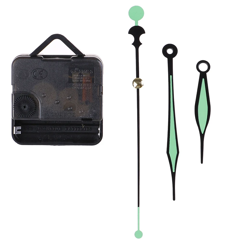 

1 Set DIY Silent Wall Clock Quartz Needle Movement Black and Red Hands Replacement Part Repair Kit Tool Set Clock Mechanism