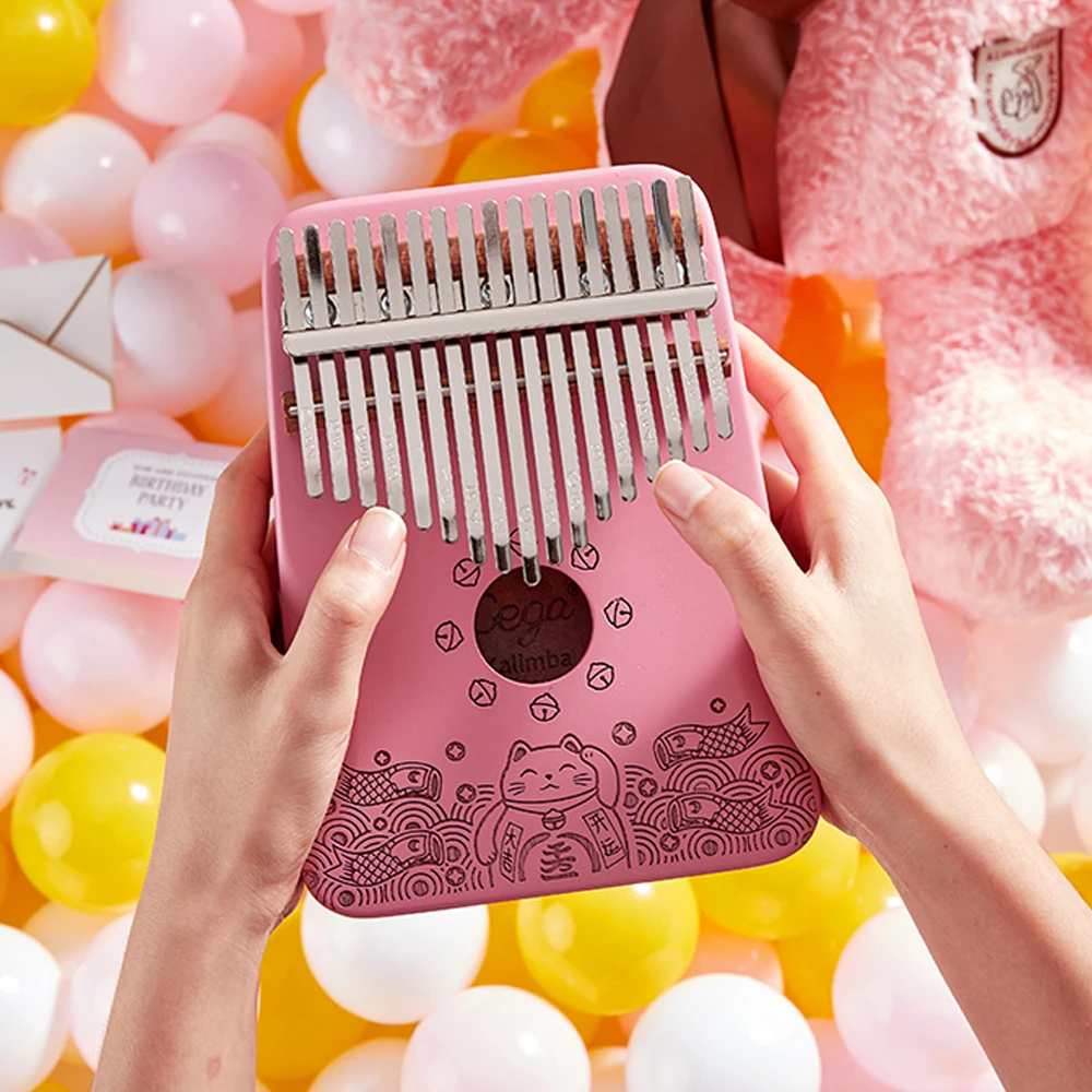 Kalimba 17 клавиш красное дерево большой палец пианино mbira музыкальный автомат