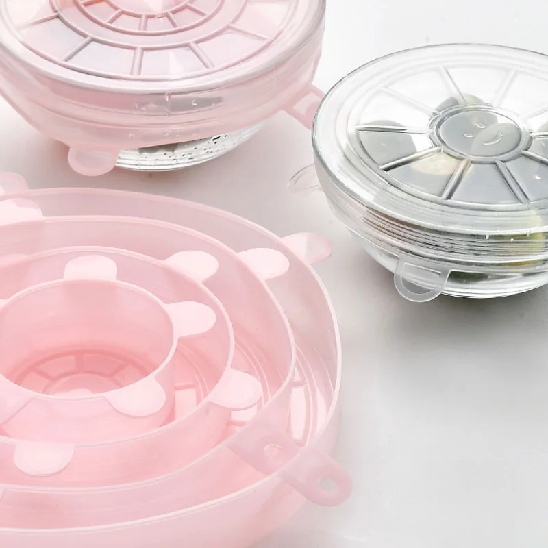 Комплект из 6 шт. Еда Класс силиконовый сохраняющий свежесть чехол