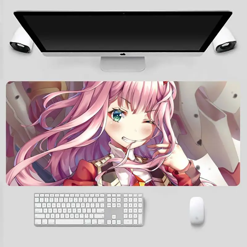 

zero two Laptop Gaming Mice Mousepad Desk Table Protect Game Office Work Mouse Mat pad X XL Non-slip Laptop Cushion