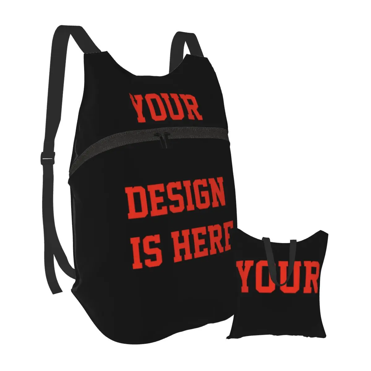 

Customizable Pattern Folding Backpack, Please Leave A Message, Picture, Theme