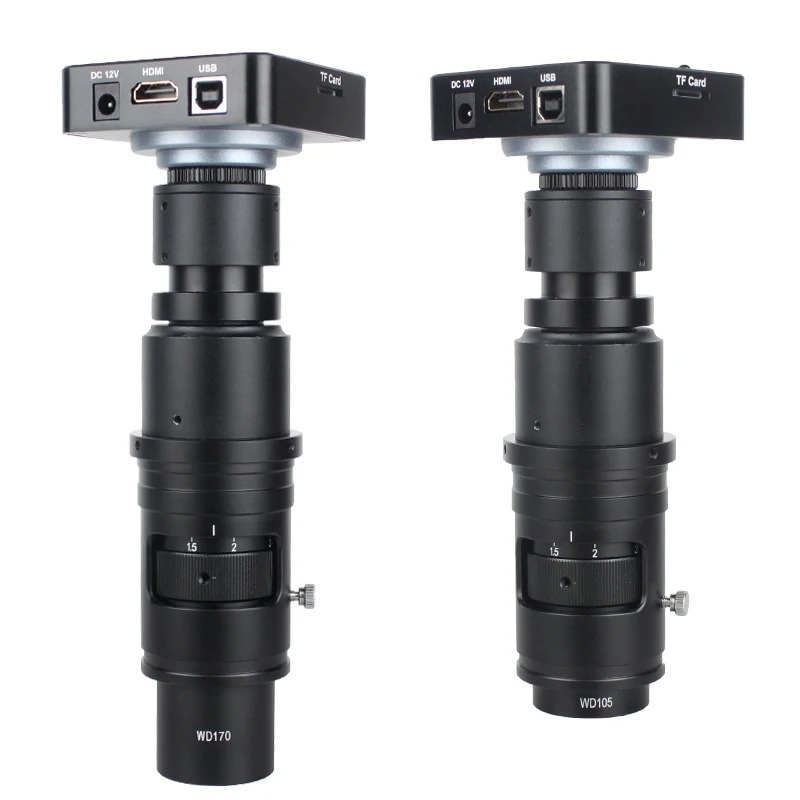 Электронный видеомикроскоп камера с C-образным креплением 10X-300X полный фокус зум