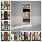 2 шт.компл. наклейка Saloon Western Bar s на двери, ПВХ самоклеящиеся водонепроницаемые обои, домашний декор, настенный плакат, наклейка