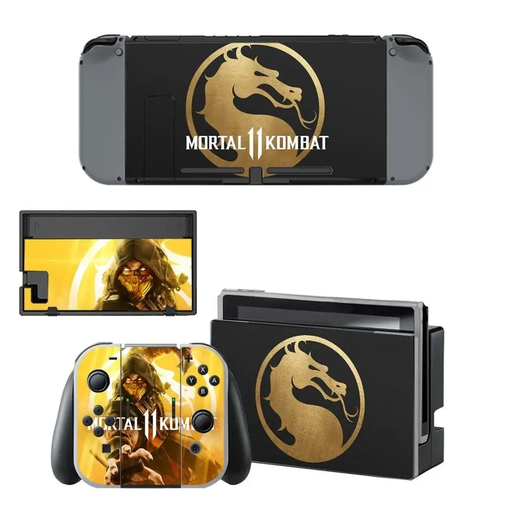 Наклейки Nintendo switch Skin Mortal Kombat Switch для консоли Joy con Controller Dock Skins|Наклейки| |
