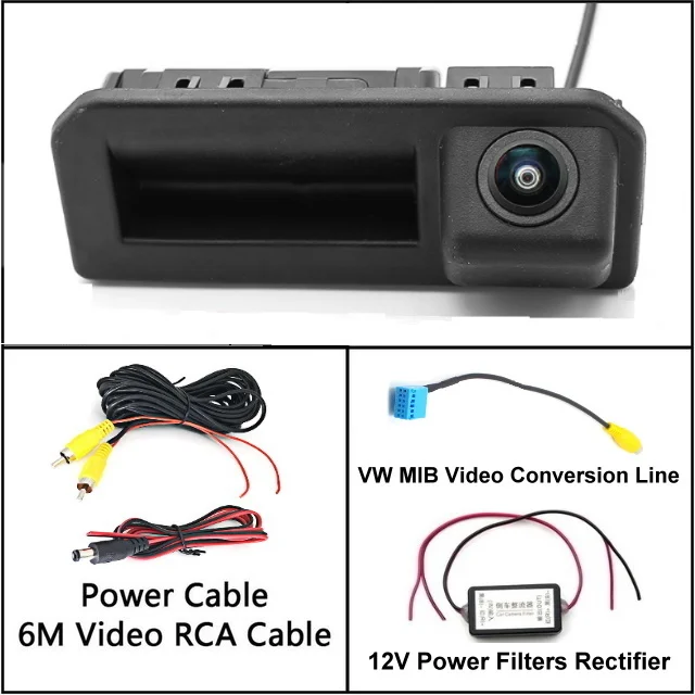 Filters-MIB n Camera Для Volkswagen Polo Sedan Vento ручка багажника, Автомобильная камера заднего вида, камера заднего вида, парковочная камера ночного видения HD - Название цвета: Filters-MIB n Camera