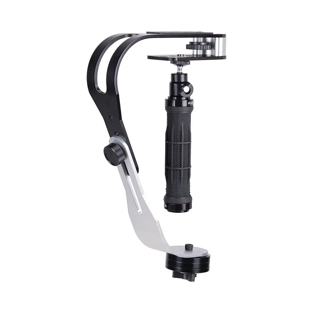White and Black Ручной видео стабилизатор камеры стабилизатор для Canon Nikon sony камера Gopro Hero телефон DSLR смартфон Gimbal стабилизатор - Цвет: White and Black
