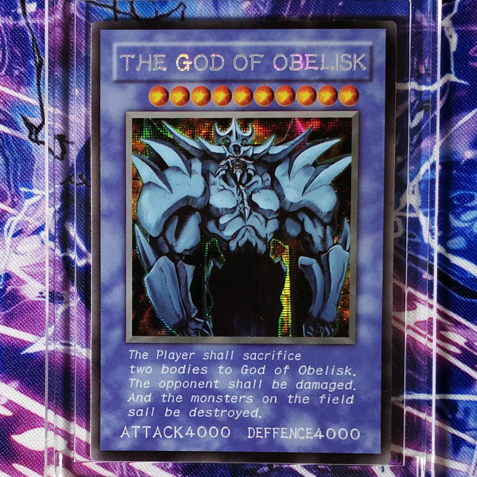 Yu Gi Oh Египетский Бог DIY Красочные игрушки хобби Коллекционная игра Коллекция
