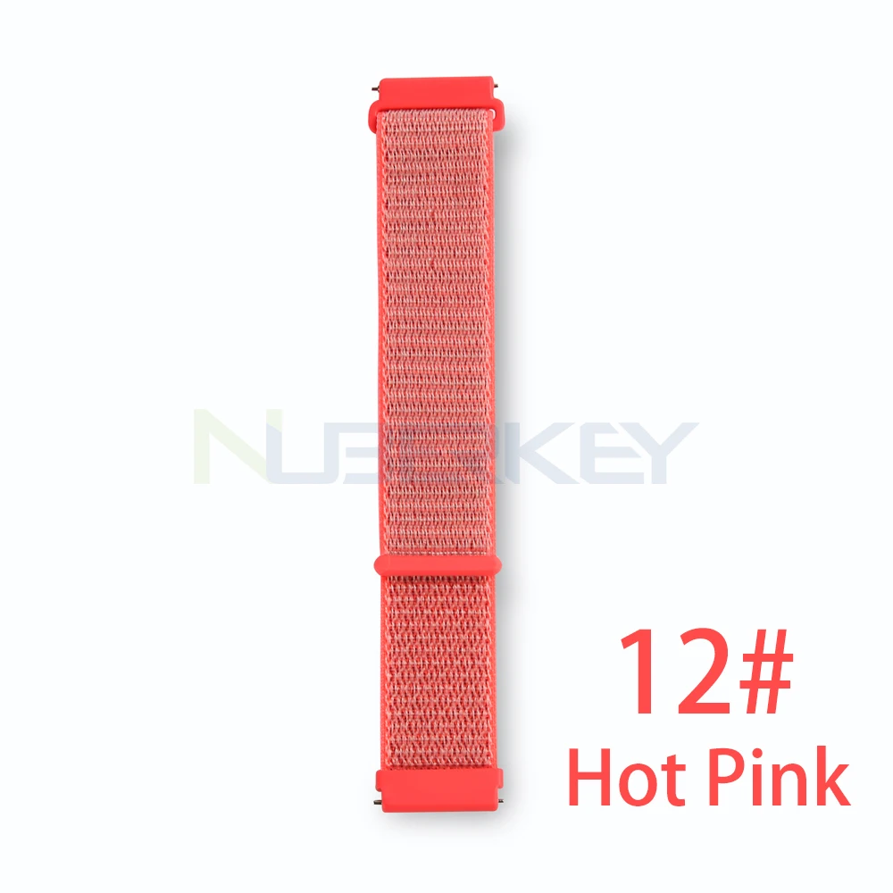 12 22 мм нейлоновый тканый ремешок для Xiaomi Amazfit Pace ремешок для часов Huami Amazfit PACE stratos 2/2s смарт-часы браслет - Цвет: 12