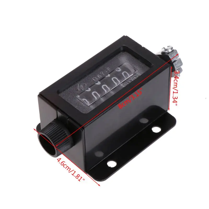 OOTDTY D67 F 5 цифр механический Потяните обратный счетчик с черным корпусом|Счетчики|