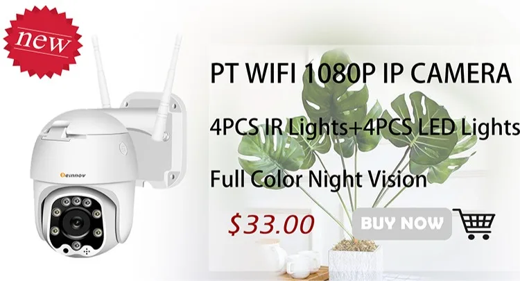 Einnov Wifi IP камера беспроводная камера безопасности Открытый 1080 P HD камеры наблюдения аудио ONVIF 2MP IR ночного видения P2P Yoosee