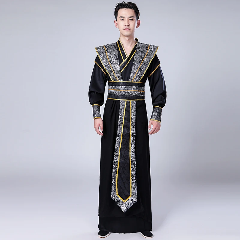 Color 8 Suit Tangsuit Dynasty Hanfu платье для мужчин традиционная китайская азиатская одежда Танцевальный Костюм праздничные наряды Национальный древний Косплей - Цвет: Color 8 Suit
