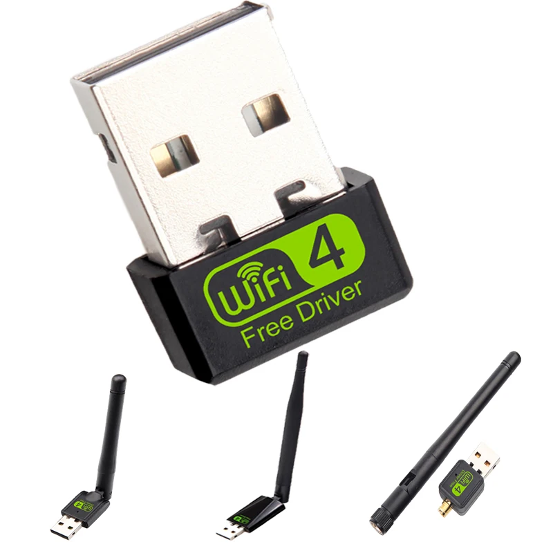 150 Мбит/с Бесплатный драйвер USB беспроводной адаптер WiFi приемник ключ сетевая