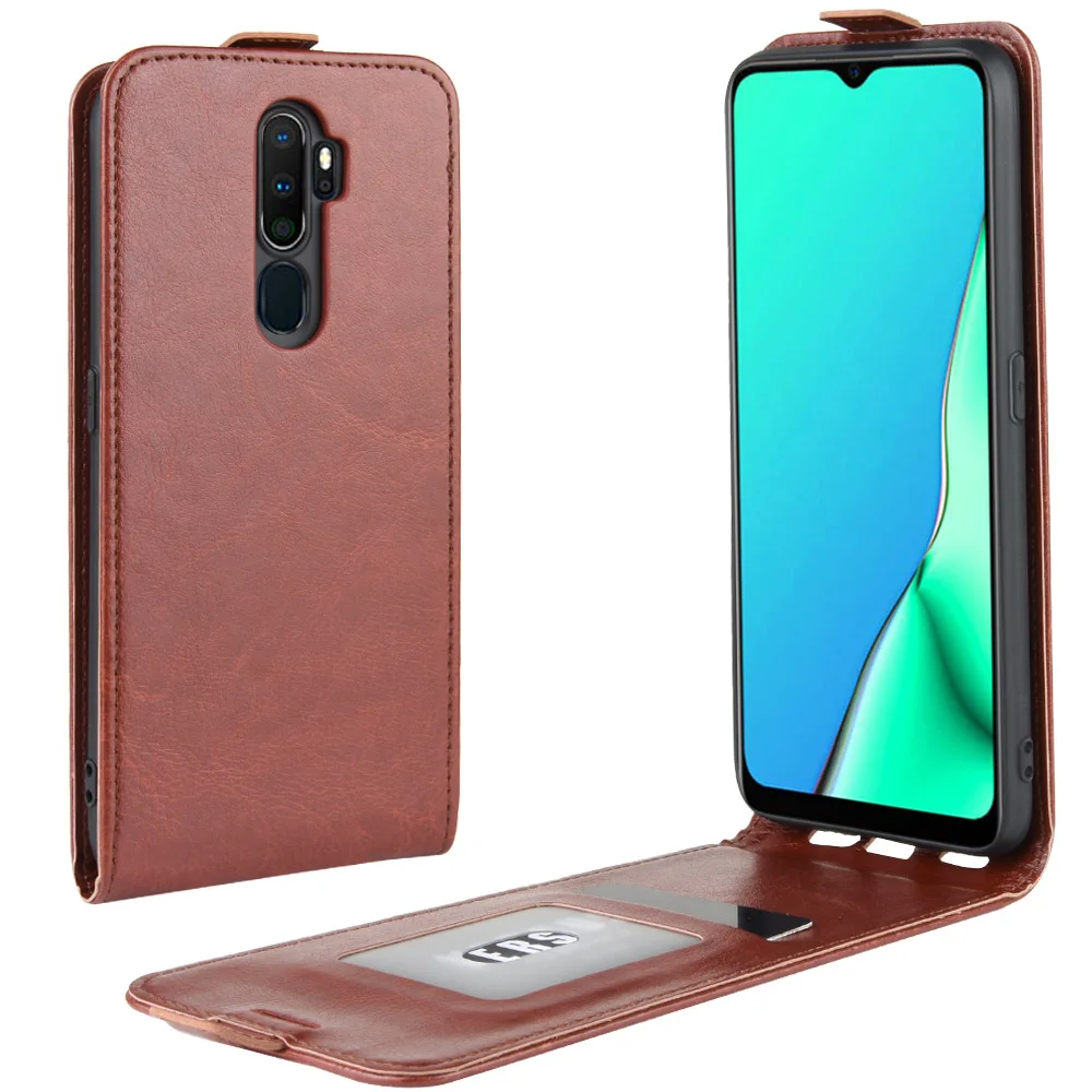 Чехол для телефона OPPO A5 2020 роскошный винтажный кошелек Магнитный флип чехол
