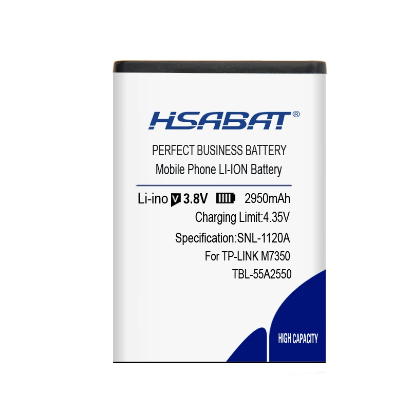 HSABAT 2950 мА/ч, TBL-55A2550 Батарея для TP-LINK M7350 TL-TR961 2500L WI-FI