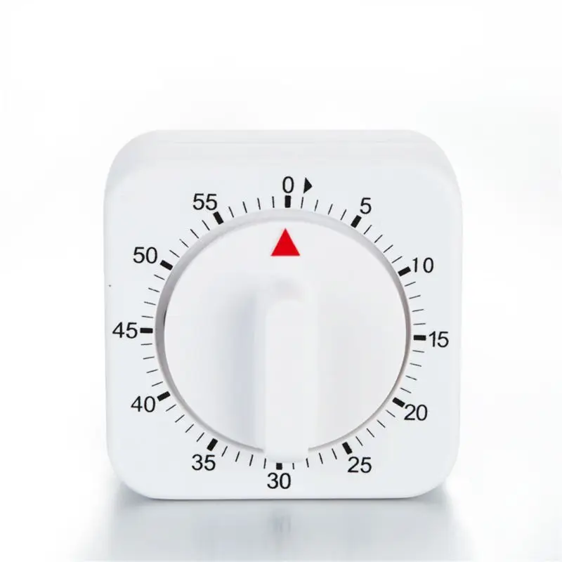 Квадратный механический кухонный таймер для приготовления пищи на 60 минут