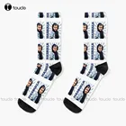 Носки Hasbulla Magomedov Винтажные белые мужские носки индивидуальные унисекс для взрослых подростков Молодежные носки 360  цифровой принт подарок