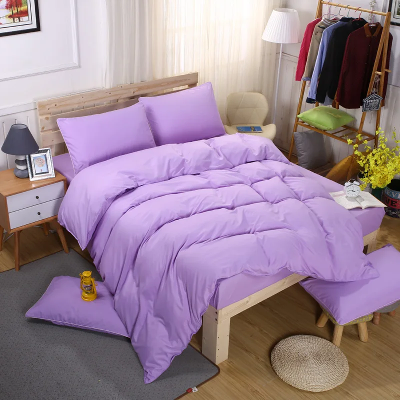 

Quilt Cover Nordic Style Four-piece Wash Quilt Cover Net Red Bed Linen Student Dormitory Three-piece Bedding Comforter Set King