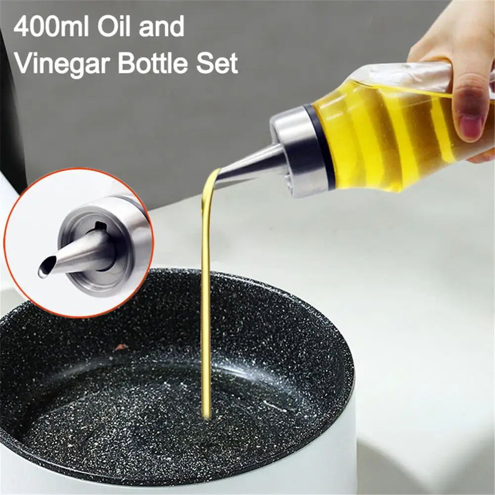 400 мл набор бутылок для масла и уксуса масляный дозатор из нержавеющей стали