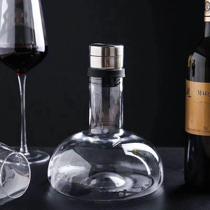 

1PCS/Thickened Crystal Glass Wine Decanter Waterfall Decanter Dispenser