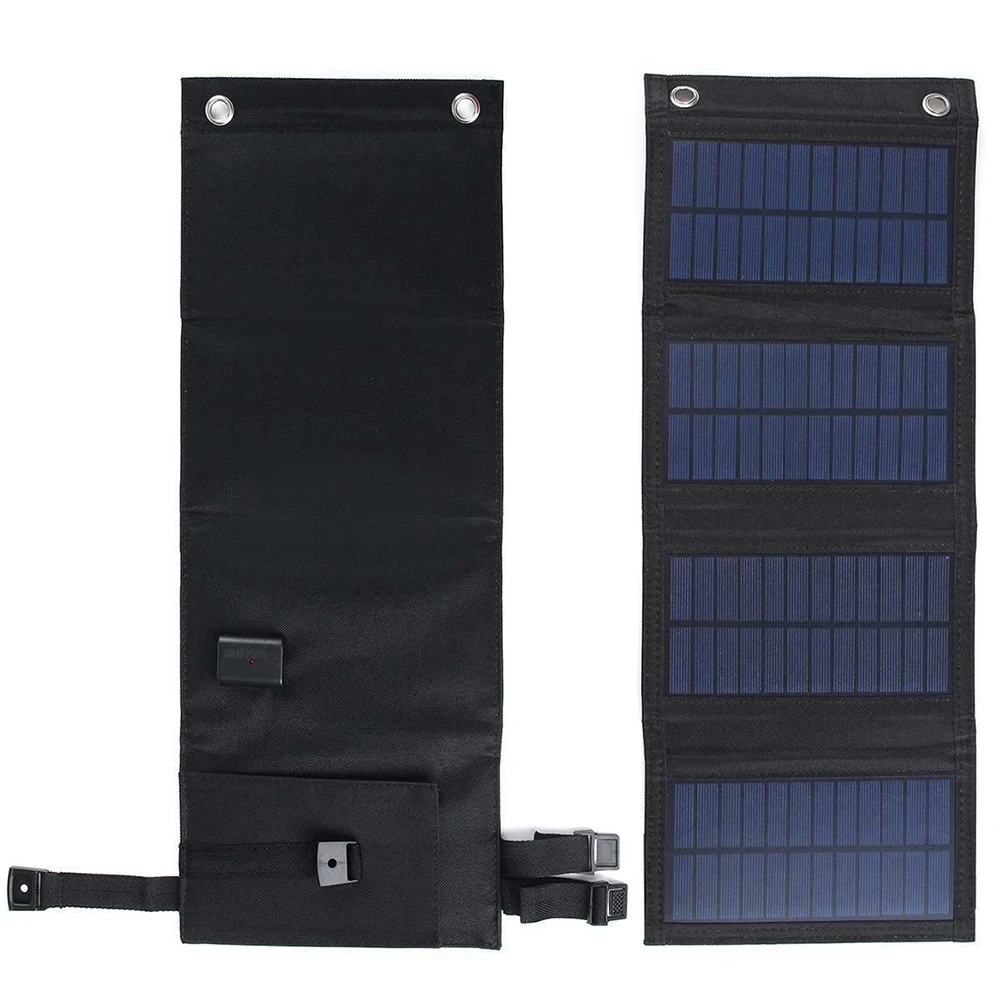 20W USB Foldable Solar Panel Flexible 5V2000mAh Battery Charger Portable For Hiking Smartphone Charging Batter | Обустройство дома