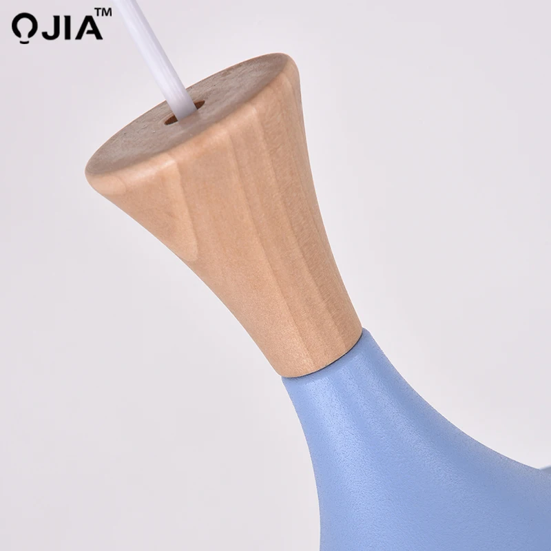 Подвесной светильник простой дизайн для столовой кухни синий розовый зеленый