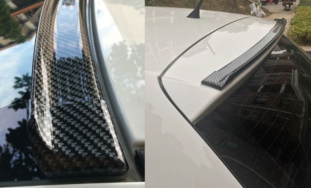 Углеродное волокно заднего крыла Спойлер отделка полосы для Volvo S40 S60 S80 XC60 XC90 V40 V60 C30 XC70 V70