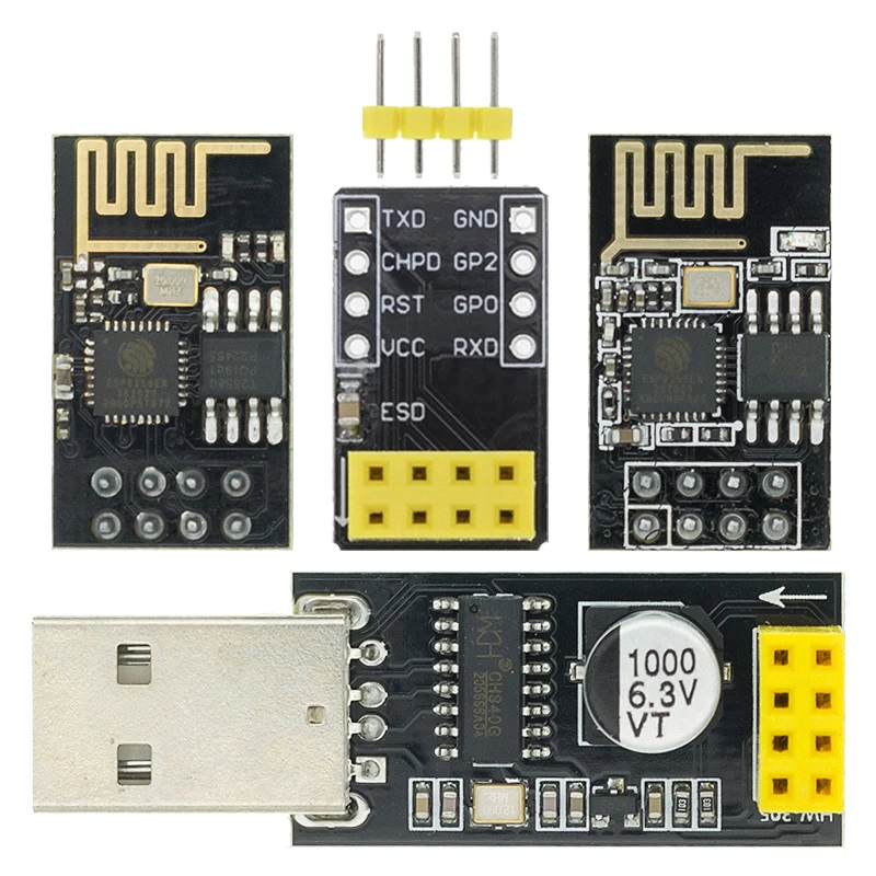 USB к ESP8266 WIFI модуль ESP-01 ESP-01S плата для компьютера телефона Беспроводная связь